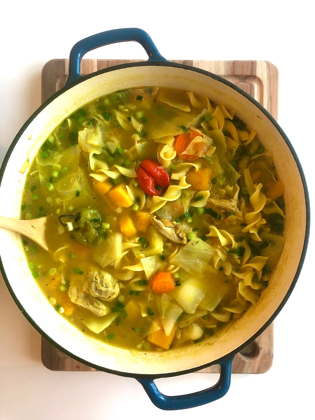 Chicken Noodle Soup with Winter Vegetables